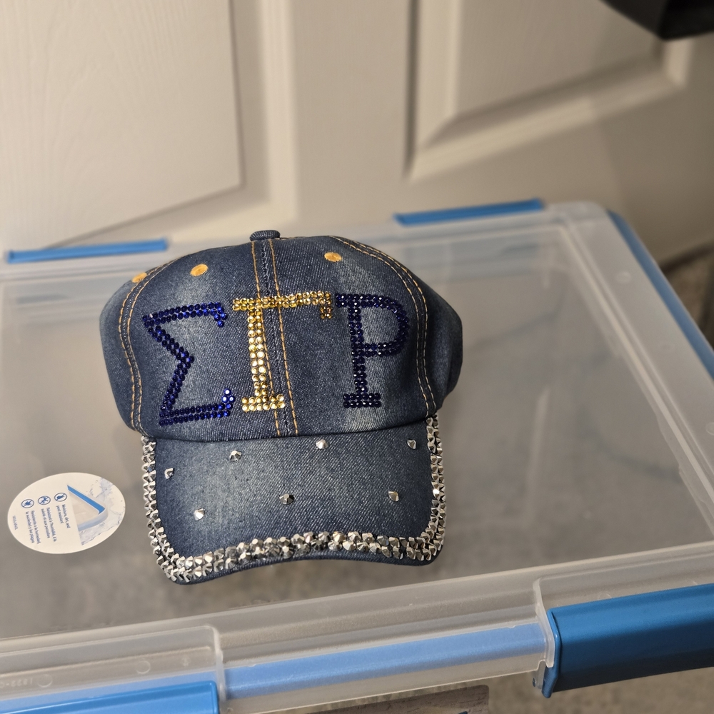 Sigam Gamma Rho Sorority Denim CAP - Picture 2 of 11